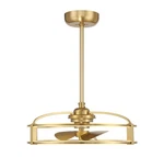 Savoy House Vesta 14" Fan D'lier With Led Lights Remote, Warm Brass. Fixed Price $437.16.