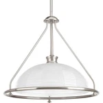 Lucky Collection 1-LIGHT Brushed Nickel Pendant By Progress Lighting. Fixed Price $69.99.