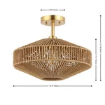 Safavieh Janora 15.75" Flush Mount, Reduced Price 2172777848 FLU4106A. Fixed Price $70.00.
