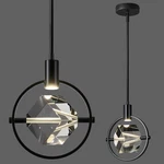 Liangmh Modern Crystal Pendant Light Black Mini Dimmable Integrated Led. Fixed Price $205.16.