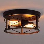 Q&s Farmhouse Ceiling Light Fixture Flush Mount,orb+bronze,rustic Vintage Min.... Fixed Price $85.64.