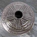 Antique 1920S Inc Cast Iron Ceiling Light Fixture Canopy Base Repainted. Fixed Price $79.95.