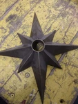 Flush Mount Brass Star Light Fixture. 14.5 Heavy. Fixed Price $17.00.