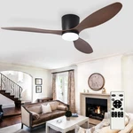 Depuley Flush Mount Ceiling Fan: 52-INCH Black Fans With Lights For B.... Fixed Price $163.70.