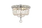 Elegant Lighting V2528F10/RC Tranquil 4 10"W Flush Mount - Chrome. Fixed Price $212.00.