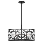 Savoy House Balfour 5LT Convert Semi-flush/pendant, Black/water 6-5065-5-89. Fixed Price $608.00.