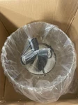 Merra 14 In. 3-LIGHT Matte Black Semi-flush Mount With Clear Glass Shade. Fixed Price $48.44.