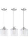 Lighting, Home Decor, Dolaimi House 3 Pack Clear Glass Pendant Lights. Fixed Price $75.00.