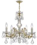 Crystorama 4376-GD-CL-MWP Maria Theresa 5-LIGHT Cut Crystal Chandelier. Fixed Price $574.00.