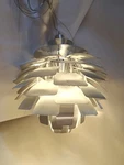 Ceiling Pendant Light, Louis Polsen Artichoke Replica Post Modern, Architectural. Fixed Price $460.00.