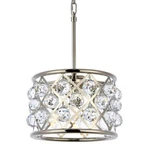 Elegant Lighting 1214D12/RC Madison 3 12"W Crystal Pendant - Nickel. Fixed Price $546.00.