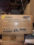 New Amico 42" Low Profile Ceiling Fan W/ Light & Remote Dimmable, 3CCT, Bla. Fixed Price $39.99.