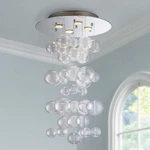 Saint Mossi Modern Glass Bubble Chandelier Lighting, Raindrop Flush Mount Ceilin. Fixed Price $266.99.