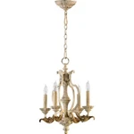Quorum Florence Light Chandelier, Persian White 6037-4-70. Fixed Price $339.20.