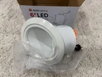 Elco EL763CT5W The Slant System 6" Integrated Led Baffle Recessed Trim, White. Fixed Price $54.99.