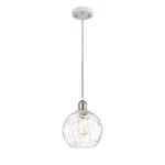Innovations Ballston Athens Water 8" Mini Pendant 1P, Wh/ch 516-1P-WPC-G1215-8. Fixed Price $226.60.