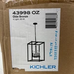 Kichler Crosby 4-LIGHT Olde Bronze Contemporary Pendant Hanging 43998OZ. Fixed Price $139.99.