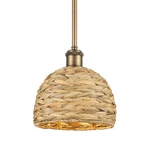 Innovations Lighting 516-1S-9-8 Woven Rattan Pendant Brushed. Fixed Price $242.00.