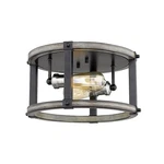 Z-lite Kirkland Light 12.75" Flush Mount, Ashen Barnboard 472F2R-ABB. Fixed Price $89.99.