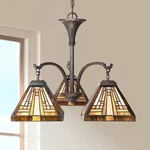 Quoizel Stephen 24" Wide Tiffany-style Glass Dinette Chandelier. Fixed Price $471.99.