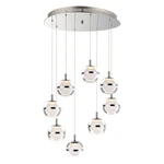 ET2 Lighting Swank 8-LIGHT Pendant, Polished Chrome E24598-93PC. Fixed Price $1588.00.