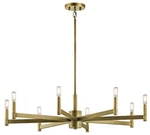 Kichler 43857NBR Erzo 8-LIGHT Large Chandelier In Natural Brass. Fixed Price $779.99.