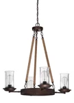 Jeremiah Lighting 36124-ABZ 4-LIGHT Up Chandelier Aged Bronze. Fixed Price $413.40.