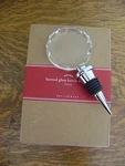 Pottery Barn Faceted Glass Wine Bottle Stopper New Box. Fixed Price $11.24.