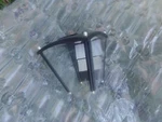 Hampton Bay Black Outdoor Wall Lantern 248523 Lamp Glass Only Excellent Cond. Fixed Price $19.99.