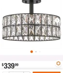 Quoizel Coffman Western Bronze Crystal Drum Chandelier Lighting. Fixed Price $69.00.