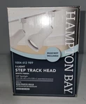 Hampton Bay 1-LIGHT Step Track Head White Finish New 1004612989. Fixed Price $9.99.