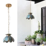Yifi Mini Lotus Pendant Fixture, Vintage Brass Ceiling Lighting.... Fixed Price $133.09.