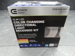 Commercial Electric 4 In. Slim Led Color Changing Directional Light Recessed Kit. Fixed Price $10.99.
