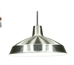 Satco Nuvo Lighting Brushed Nickel Warehouse Shade Hanging SF76-661 Nib. Fixed Price $29.99.