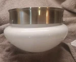Progress Lighting P3408 Fitter 7-1/2"W Flush Mount Bowl Nickel & White. Fixed Price $16.99.