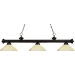 Z-lite 200-3BRZ-AGM14 Riviera Billiard Light Bronze. Fixed Price $374.00.