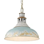 Golden Lighting Kinsley 1 Large Pendant, Steel/teal 0865-LAGV-TEAL. Fixed Price $239.99.
