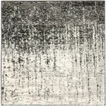 Safavieh Retro Collection Accent Rug - 3 Square Black Light Grey Modern Design. Fixed Price $56.12.