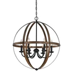 Westinghouse Stella Mira 6-LIGHT Barnwood Oil Rubbed Bronze Chandelier. Fixed Price $89.95.