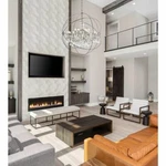 Chandelier Large Polished Nickel Globe Foyer Dining Room 18 Light Fixture 46". Fixed Price $2081.74.