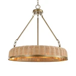 Uttermost Ladakh 9 Light Round Wicker Pendant, Weathered Brushed Brass - 21635. Fixed Price $969.60.