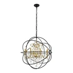 Living District Cordelia 8-LIGHT Transitional Metal Pendant Black And Gold. Fixed Price $291.26.
