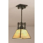 Meyda Lighting 8'SQ Watersedge Mini Pendant, Beige Mahogany Bronze - 98921. Fixed Price $312.65.
