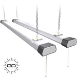 2X 4FT 100W Led Shop Linkable Ceiling Tube Fixture 13000LM Daylight 5000K. Fixed Price $106.02.