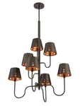 Savoy House Kimball 7 Light 28" Wide 4 Tier Shaded Chandelier. Fixed Price $498.00.