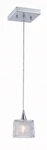 Lite Source LS-18981C/CLR Iskyla Chrome Body With Glass Shade Pendant Light. Fixed Price $44.99.