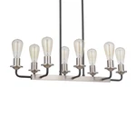 Craftmade 50378 Randolph Light 30"W Linear Chandelier - Flat Black / Brushed. Fixed Price $188.13.