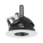 Lightolier Calculite 3" Black Pinhole White Flange MR16 Recessed Lighting Trim. Fixed Price $87.50.