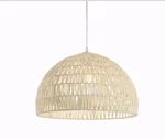 Jonathan Campana JYL6504A 20 In. Woven Rattan Dome Led Pendant-light, Cream. Fixed Price $85.49.