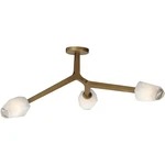 ET2 Contemporary Lighting E32790-93NAB Blossom Flush Mount Natural Aged Brass. Fixed Price $291.20.